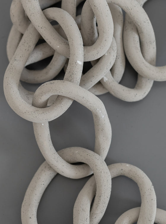 Neutral Stone Link Chain