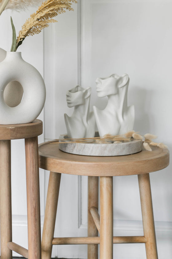 Portrait Cermaic Short Vase