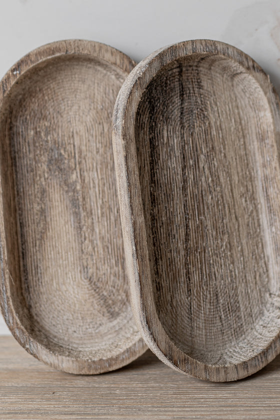 Rustic Wood Trinket Tray