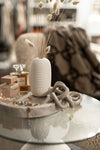 Mini Cylinder Ceramic Textured Vase