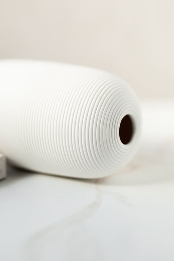 Mini Cylinder Ceramic Textured Vase